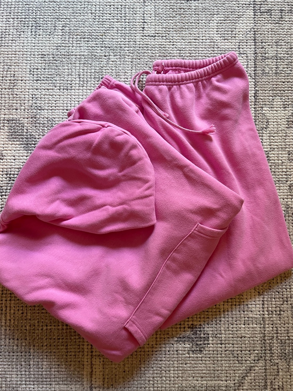 SKIMS Bubblegum Hoodie & Sweatpant Set